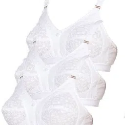Pack of 3 Women Full Coverage Non Padded Bra-image-69