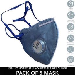 Multilayer Mask Anti Bacteria Anti Virus Mask With Adjustable Headloop Nosepin Premium Fabric Disposable Mask For Men Women Kids ISI Approved PM2.5 N95 Mask Reusable, Washable, Water Resistant-image-62