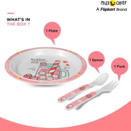 miss & chief by flipkart Baby Feeding Utensil Set with Plate- Melamine image 3