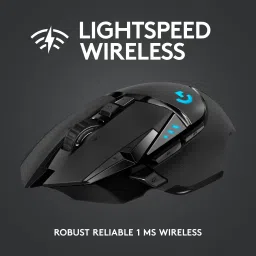 Logitech G502 Lightspeed / HERO 25K Sensor, Adj DPI 25.6K, RGB, 11 Programmable Buttons Wireless OpticalGaming Mouse image 2