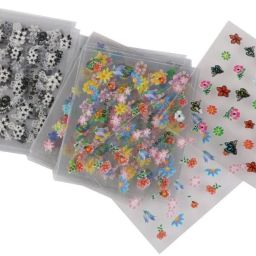 50 Pc 3D Design DIY Nail Decoration Self Adhesive Tip Nail Art Stickers Decals Stamping Tool Accessory-image-41