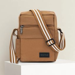 Brown Men & Women Sling Bag Cross Body Messenger Sling Bag - Brown-image-33