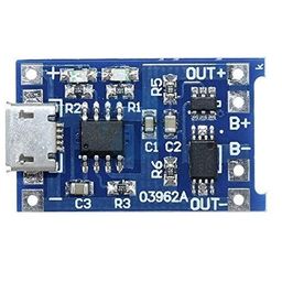 TP4056 1A 18650 Li-ion lithium Battery Charging Module with BMS MICRO USB pin TP 4056 Pack Of (1) image 4