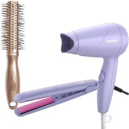 PHILIPS Premium Round Brush with HP8643 Personal Care Appliance Combo-image-18