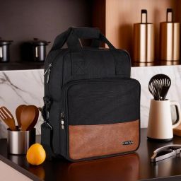 Daily Use Black Office/School Insulated Men & Women Tiffin/Lunch Bag-OB-TB17 Waterproof Lunch Bag-image-48