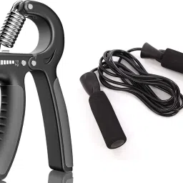 Gym Combo of Hand Gripper with Skipping Rope Fitness Accessory Kit Kit-image-96