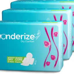 Dry Comfort Regular Size 230mm 60 Pads with Four Wall Protection & Odour Control Sanitary Pad-picture-19