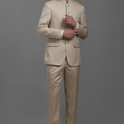louis philippe Men Formal Suits Solid Suit-picture-39