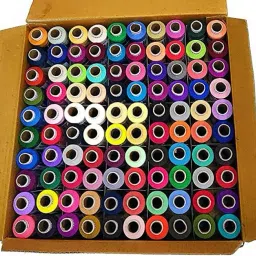 Sewing 3Ply Threads 150 MTR(100 Pcs) Fast Color 25 Basic Shades =D=00A-02 Thread Pick-18