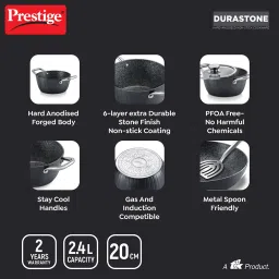 prestige Durastone 6 Layer Non-Stick Cook and Serve Casserole image 4