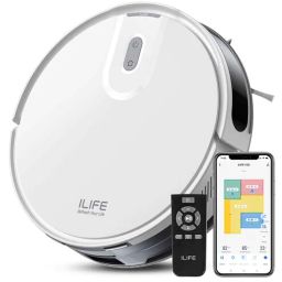 ILIFE V20 Robotic Vacuum Cleaner with SoF Navigation, 5000Pa Powerful Suction, 2-in-1 Vacuum & Mop, Customizable Cleaning, Multi-Floor Mapping, and Smart Control via App, Alexa & Google Home-image-36
