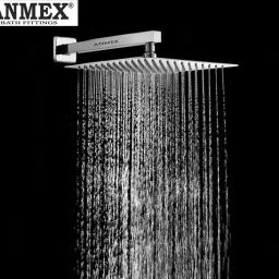 PREMIUM 8X8 (8") UltraSlim Shower + EXTRA Heavy 24INCHES Arm Shower Complete Set Fixed Mount-image-3