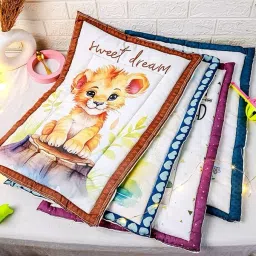 New Born Baby Godadi Combo-3 pics new bourn baby mattress(godadi,gadli,gadla) Cotton Soft Baby Slpping Mattress Crib ,Rondom Design-image-33