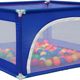 Square Ball Pool Blue (Without Balls) Tent - For Kids-51