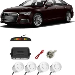 AB7 Silver Car Reverse Parking Sensor with LED Display 4 Sensor A7 Parking Sensor-image-22