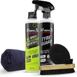 Car Tyre Polish 350ml, Tyre and Wheel Foaming Cleaner 350ml| Combo-14