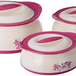 Classic Beleza Insulated Inner Stainless Steel Pack of 3 Thermoware Casserole Set-24