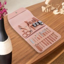 16 in 1 Stainless Steel Manicure Kit Household Facial Nail Clipper Kit-picture-25