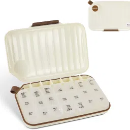 21-day Pill Box Medicine Organizer Weekly 7 Days 3 Times Storage 21 Compartments Case Pill Box-21