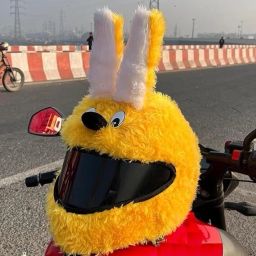 Bunny Helmet Covers for Riders | Motorcycle Funny | Helmet Rabbit design Cover Helmet Buckle Clip-image-75