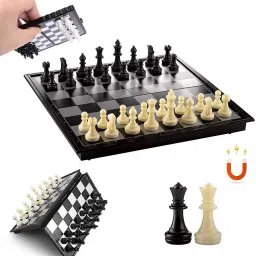 Magnetic Educational Toys Travel Chess Set with Folding Board for Kids andAdults 35 cm Chess Board-39