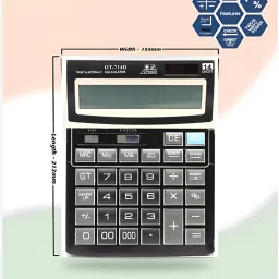 orbit pro 714D Financial/Commerce Calculator Solar/Battery Powered 14 Digit OT714D Financial Calculator image 5
