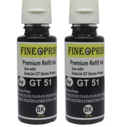 Fine o Print GT51 Ink for HP 310, 315, 319, 410, 415, 419, GT5810, GT5820, GT5821 2 Black Ink Bottle-image-52