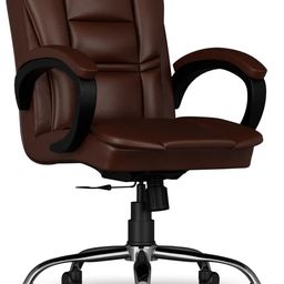 fugo Mid Back Ergonomic Office Chair, Study, Computer, Revolving Leatherette Office Conference Chair-picture-28