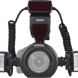 Yongnuo YN24EX E TTL Macro Flash Speedlite for Canon with 2pcs Flash Head and 4pcs Adapter Rings Twin Flash image 2