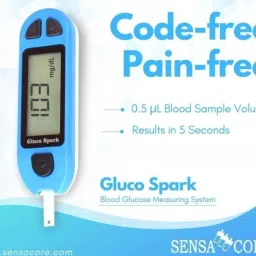 gluco spark Meter, 50 strips and 50 lancets| Compatible only with Glucospark Sugar Machine Glucometer image 4