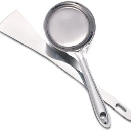 Stainless Steel Dosa Spatula And Dosa Ladle With Flat Base Kitchen Tool Set-17