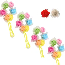 Lumba LRK482 Mauli Thread, Pearl Rakhi Set-28