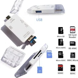 Stela 3 in 1 Multifunctional Type-c Micro-SD TF Memory Card Reader Card Reader image 2
