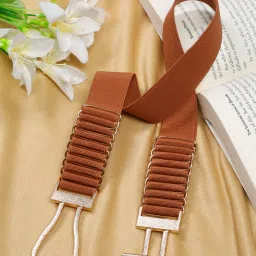 Women Casual Tan Synthetic Belt-image-36