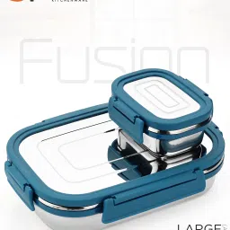 Steel Tiffin for Kid 2 Containers Lunch Box-15