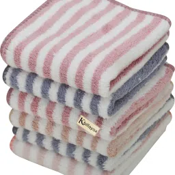 Khillayox Microfiber Soft Face Towel/Rumal for Women's, Kids and Babies-400 GSM(25x25 CM) ["Multicolor"] Handkerchief-18