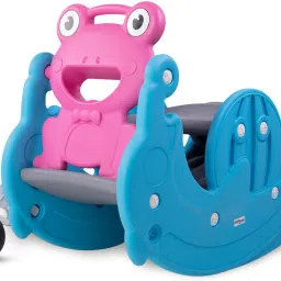 3 in 1 Frog Foldable Slide, Baby Slide With Rocker & Baby Chair, For Kids-40