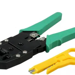 expertronics Crimping Tool RJ45 RJ11 with 50 Pcs RJ45 Connectors Crimping Tool RJ45 RJ11 with 50 Pcs RJ45 Connectors Corded Crimper image 2