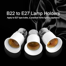 SAWSHIELD B22 to E27 PP Screw Base Socket Lamp Bulb Holder Light Bulb Adapter (Pack of 2) image 2
