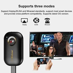 Tobo 4K WIFI Display Dongle, 2.4G/2.5G 4K Wireless HDMI Display Adapter Receiver for TV, Projector, Monitor, HDMI Devices, Support Miracast DLAN Airplay, Compatible with iOS/Android/Mac/Windows{TD-854WA02} image 3
