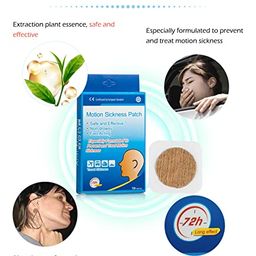 ahc Travel Sickness Patch | Anti Nausea Patch | Motion Sickness Patch | Anti motion sickness & nausea relief patch | Non-Drowsy & Fast Acting |(1 Box = 10 Patches) image 2