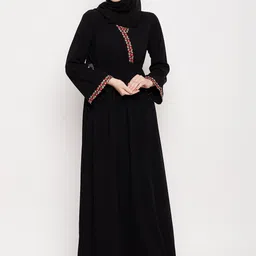 NABIA Embellished Detail Burqa With Scarf-image-52