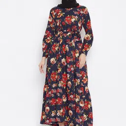 NABIA Women Printed Abaya Burqas-image-13