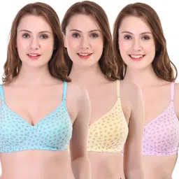 Pack of 3 Women T-Shirt Lightly Padded Bra-33