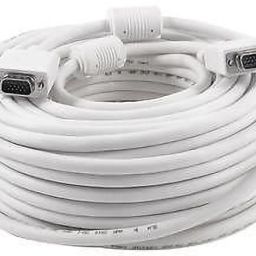 TERABYTE TV-out Cable VGA Cable (Male to Male) 20 Meter - Supports PC, Monitor, TV, LCD/LED, Plasma, Projector, TFT-picture-14