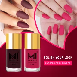 Step Up Your Nail Game With Matte Polish Of Every Season Wine,Pink-image-50