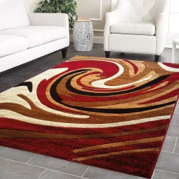 Red Wool, Silk Carpet-image-10