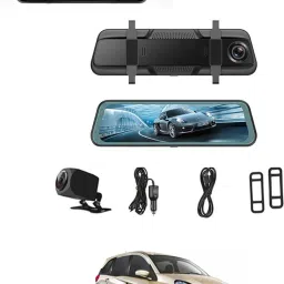 Digital 9.66inch Mirror DVR Full Touch Screen With TFT/Night Vision For Car-188 Black LED-image-93