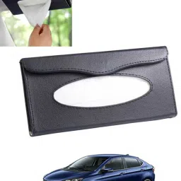 Universal Leatherite Rectangle Black Tissue Box For Car/office/Home-270 Vehicle Tissue Dispenser-image-40