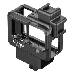Hiffin Frame Shell For GoPro Hero 9/10/11 & Hero 9-4(Cold Shoe Mount, Acc H9 & H1, Black)-image-56